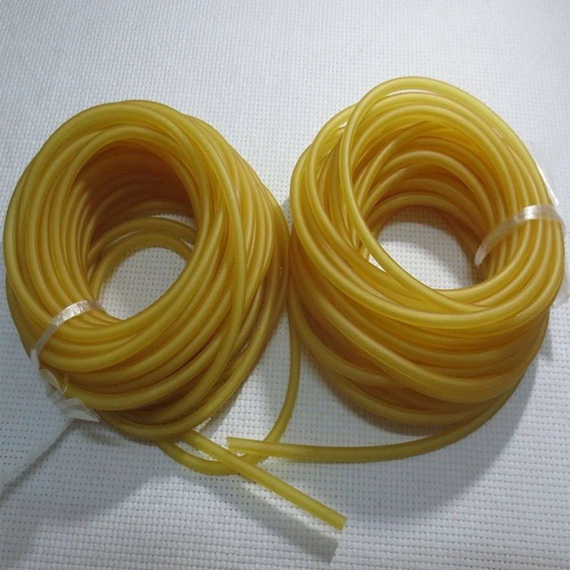 5m  Shooting Natural Latex Slingshot Rubber Tube Bow Rubber Band Catapult Elastic Part Tool New 1745 New Hot