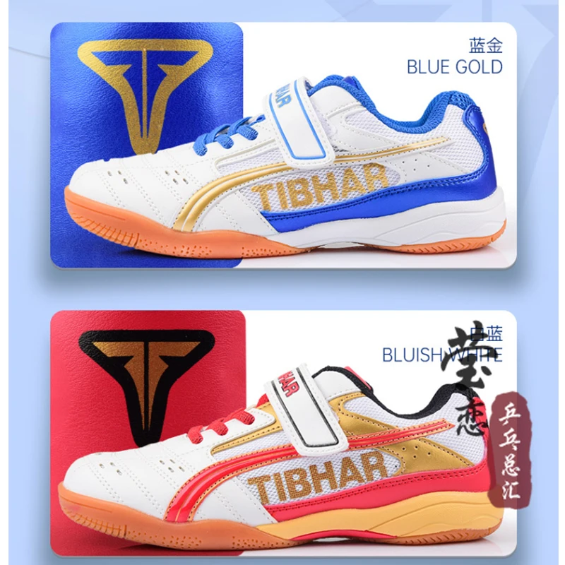 Tibhar-zapatillas de tenis de mesa originales para niños y niñas, tenis de mesa, deporte, juego de tenis