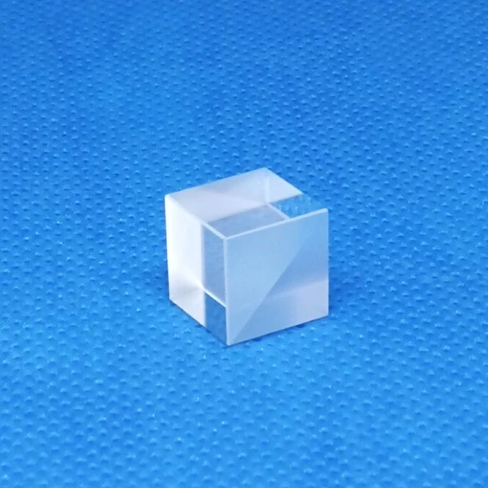 PBS-Divisor de cubo de haz polarizador, Prisma de lente de luz Visible para láser rojo de 650nm, diámetro de 10mm