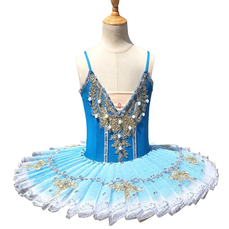 

2020 New Professional Ballet Tutu Swan Lake Pancake Tutu Girls Child Costume Ballerina Stage Performance Ballet Clothes For Kids