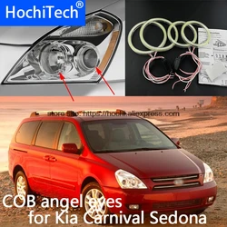 High Quality COB Led Light White  Cob Led Angel Eyes Ring Error Free for Kia Carnival Sedona 2006 2007 2008 2009 2010