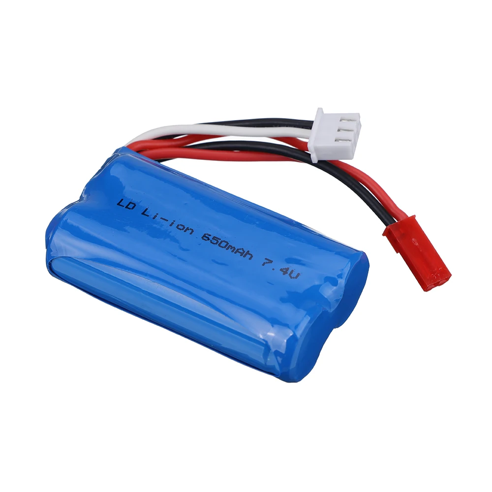 Литий-ионный Аккумулятор 7,4 В 650 мАч для MN45 WPL D12 RC Car Trucks Speedboat 14500 2S 7,4 v Lipo аккумулятор для FX059 F1 Syma RC игрушечные лодки