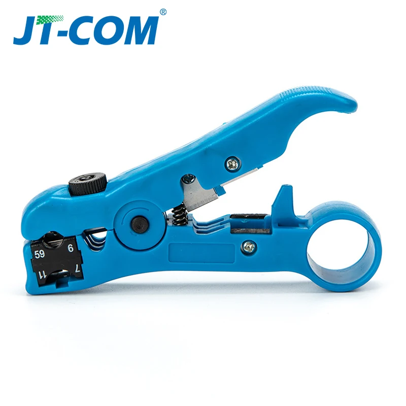 Multi-functional Wire Coax Coaxial Stripping Tool for UTP/STP RG59 RG6 RG7 RG11 Universal Cable Stripper Cutter Stripping Pliers