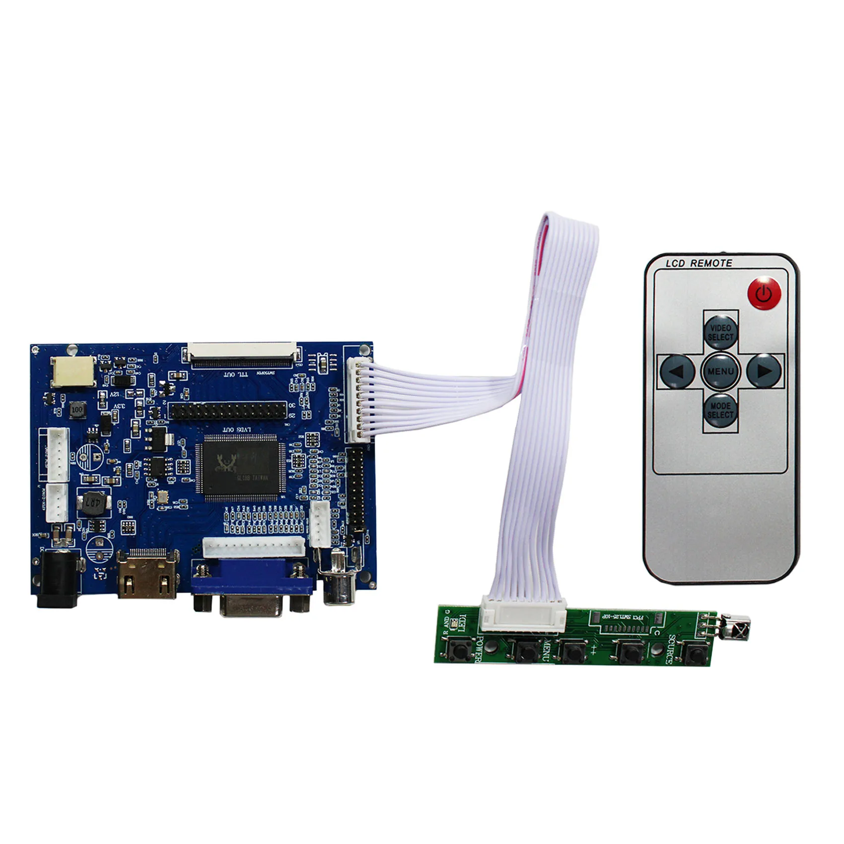 HD MI VGA AV LCD Controller Board For 6.5