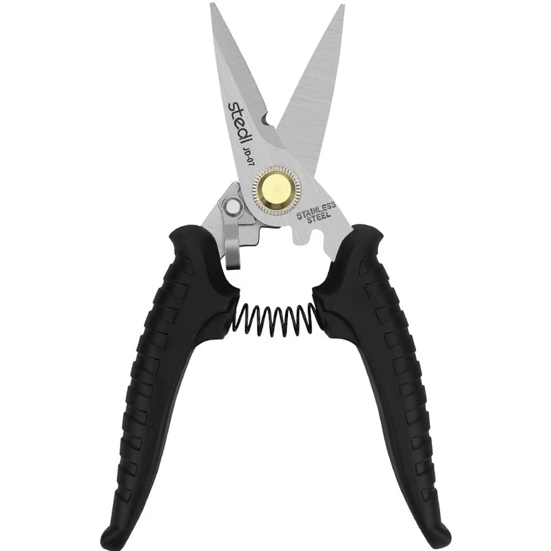 

stedi Heavy Duty Multi-Purpose Shears with Finely Serrated High Carbon Stainless Steel Scissors,Cable Notch, Insulation