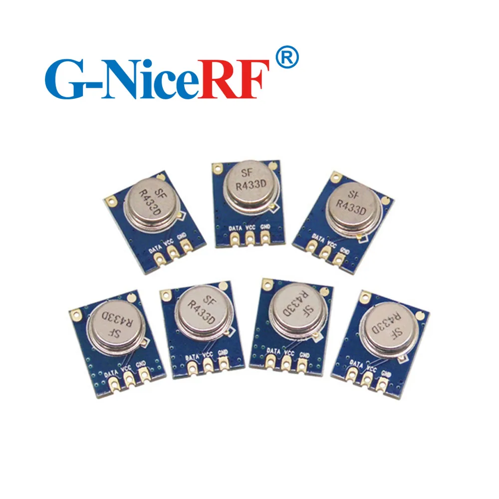 8pcs/lot  433MHZ  Superheterodyne ASK RF Transmitter Module STX882  including spring antenna