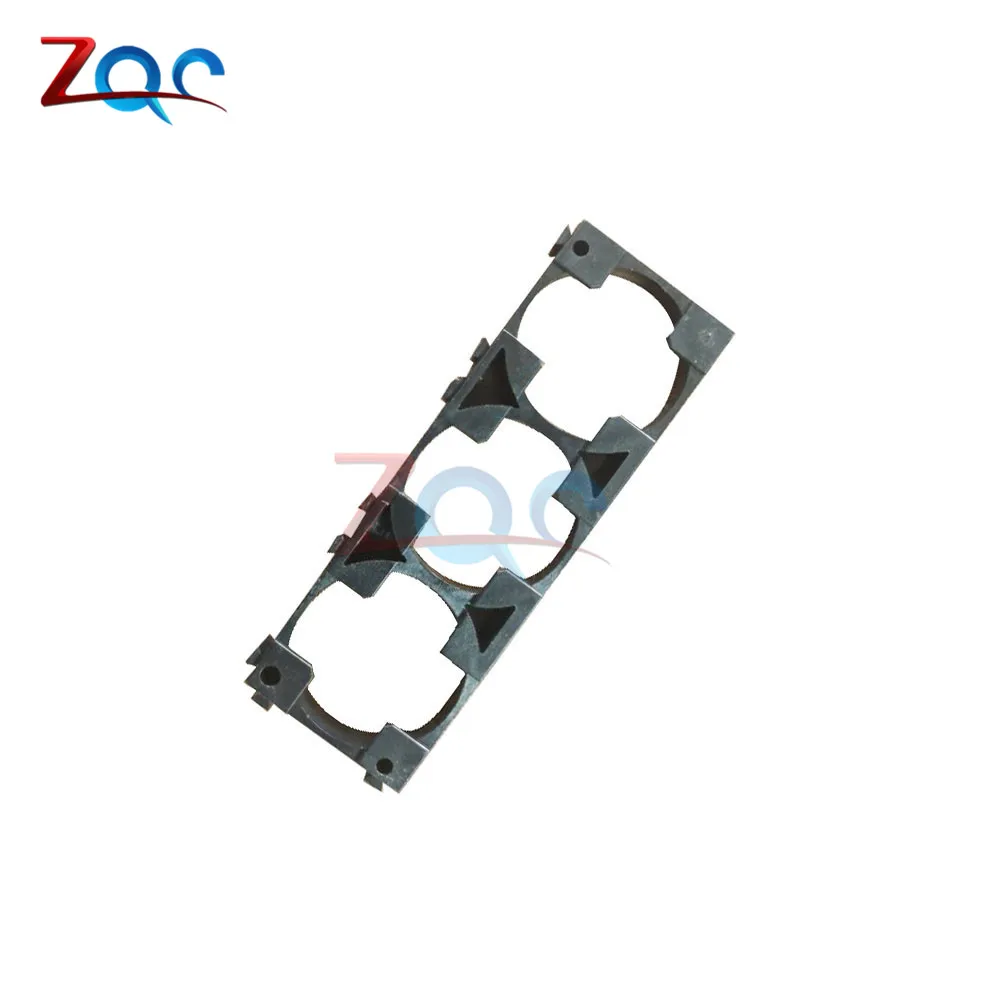 5Pcs Rechargeable Lithium Battery 26650 Bracket 3 Pack Cell Holder