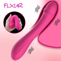 FLXUR Dildo Vibrator for Women Clit Stimulator Soft Silicone G Spot Vagina Vibrator Female Masturbator Adult Sex Toys for Woman