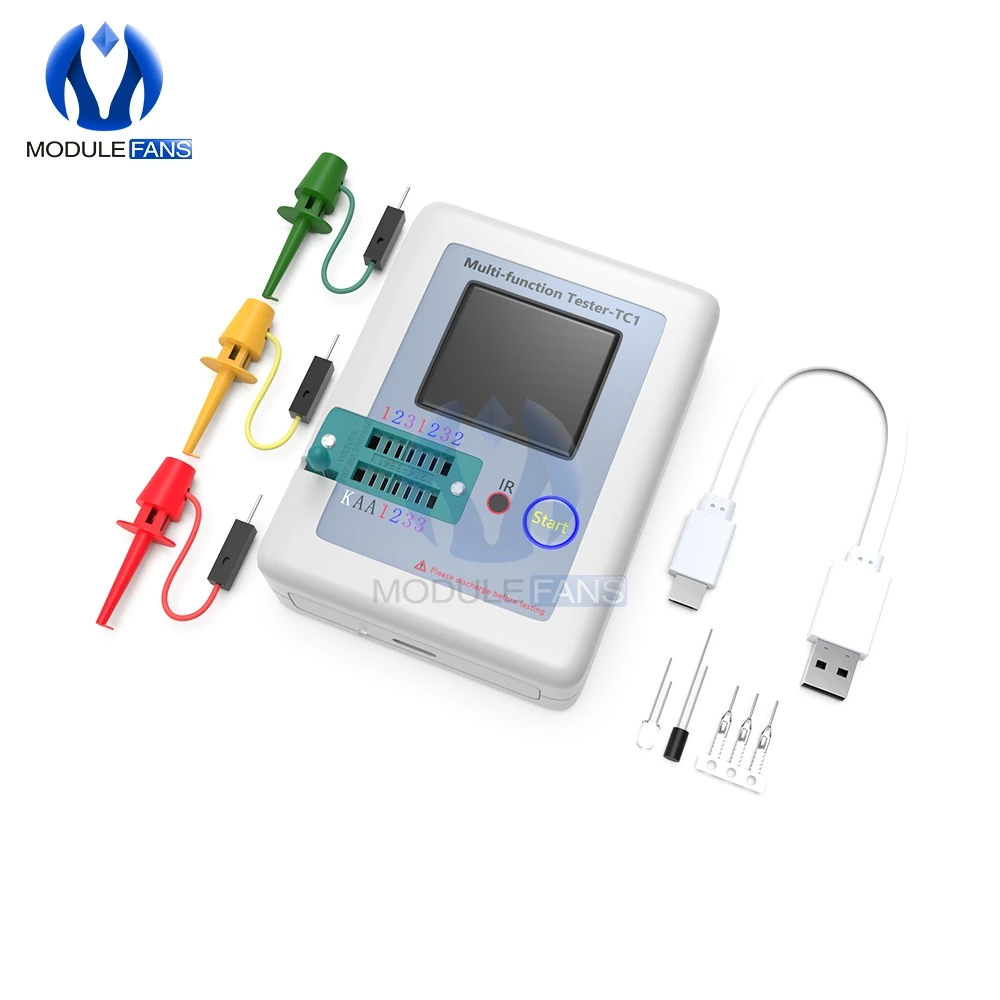 Multifunktionale LCR-TC1 3,5 Zoll 160X128 Bunte Display TFT Hintergrundbeleuchtung Transistor Tester Für Diode Triode Kondensator Widerstand – Detail 9
