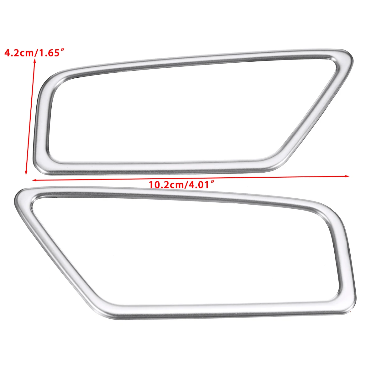 Car 1Pair Dashboard Stainless Air Outlet Vent Cover Trim Frame Sticker For Geely Atlas Boyue Emgrand NL-3 Proton X70 2017-2019
