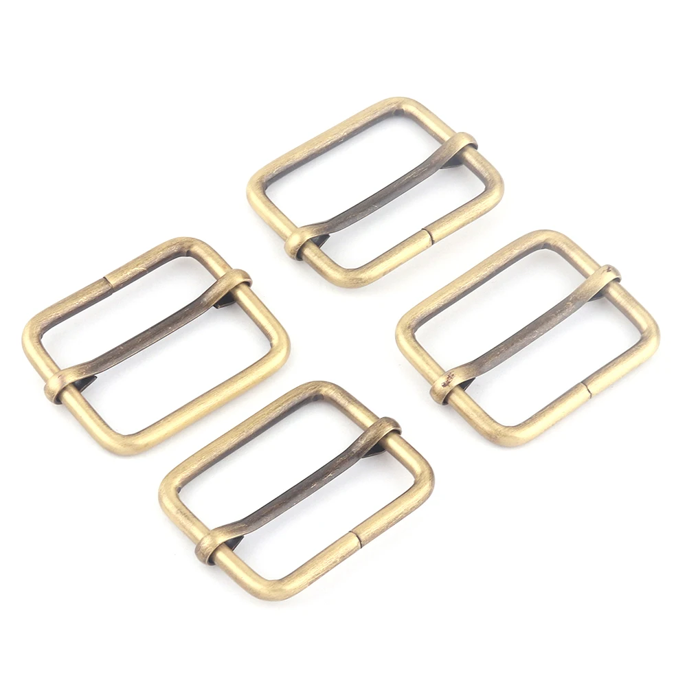 

32mm Bronze Adjustable Belt Slide Buckles,Rectangle Metal Purse Buckle,Bag Strap Vintage Buckle Handbag Webbing Hardware Leather