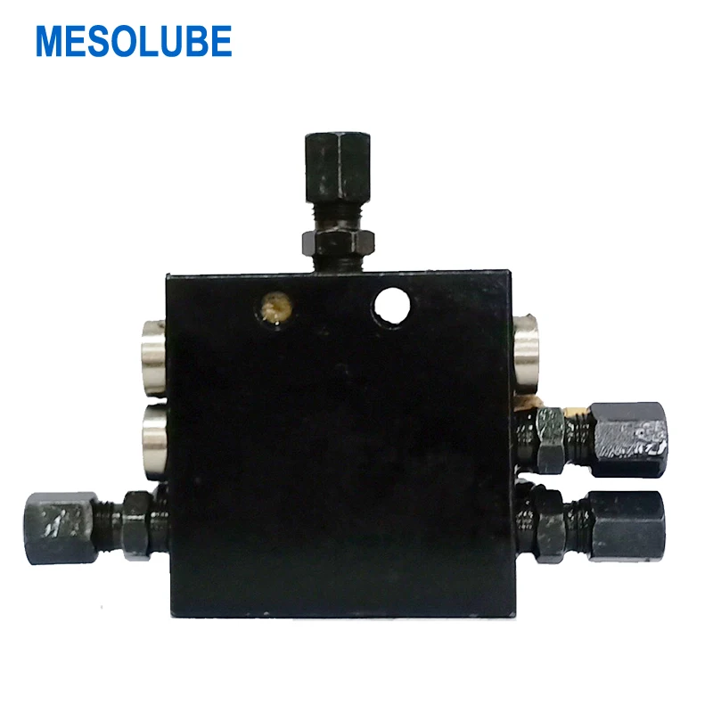 

Mesolube 6-outlet Grease Distributor Lubricant Metering Device Distribution Valve for Progressive Lubrication System