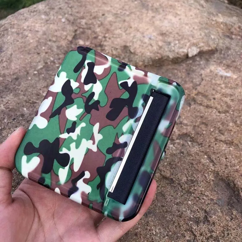 70 MM Slim Camouflage Color Cigarette Rolling Machine Box Case Rolling Papers Tobacco Roller Rolling Machine Cigarette Maker