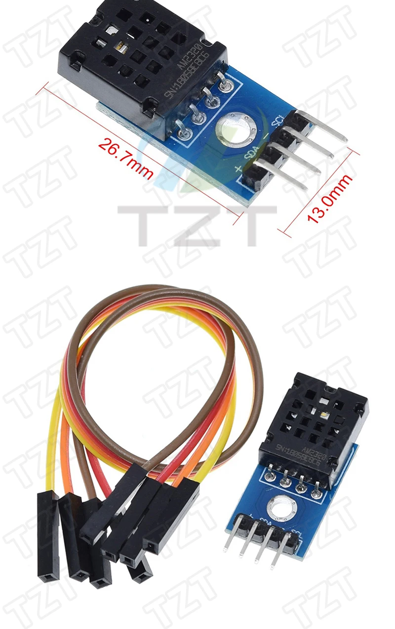 Digitale Temperatur- und Feuchtigkeitssensoren TZT DHT11 DHT22 AM2302 AM2301 AM2320 MW33 Sensor und Modul für Arduino elektronisches DIY – Detail 15