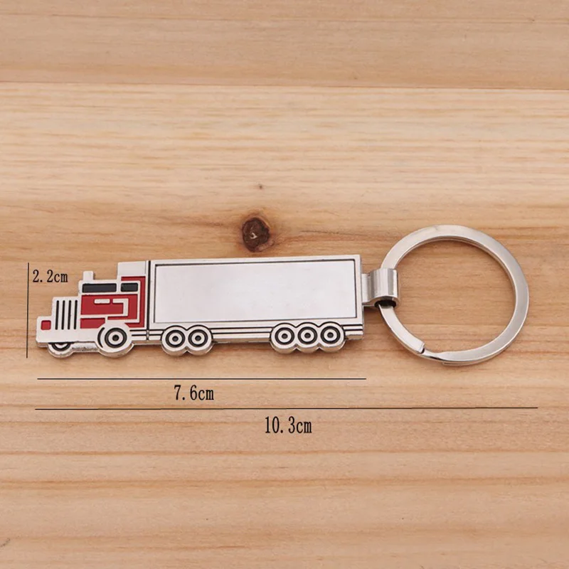 Fashion Cute Metal Truck Lorry Car Key Ring Keyfob Keychain Gift Lovely Keyring Pendant Bag Jewelry Company Promotional