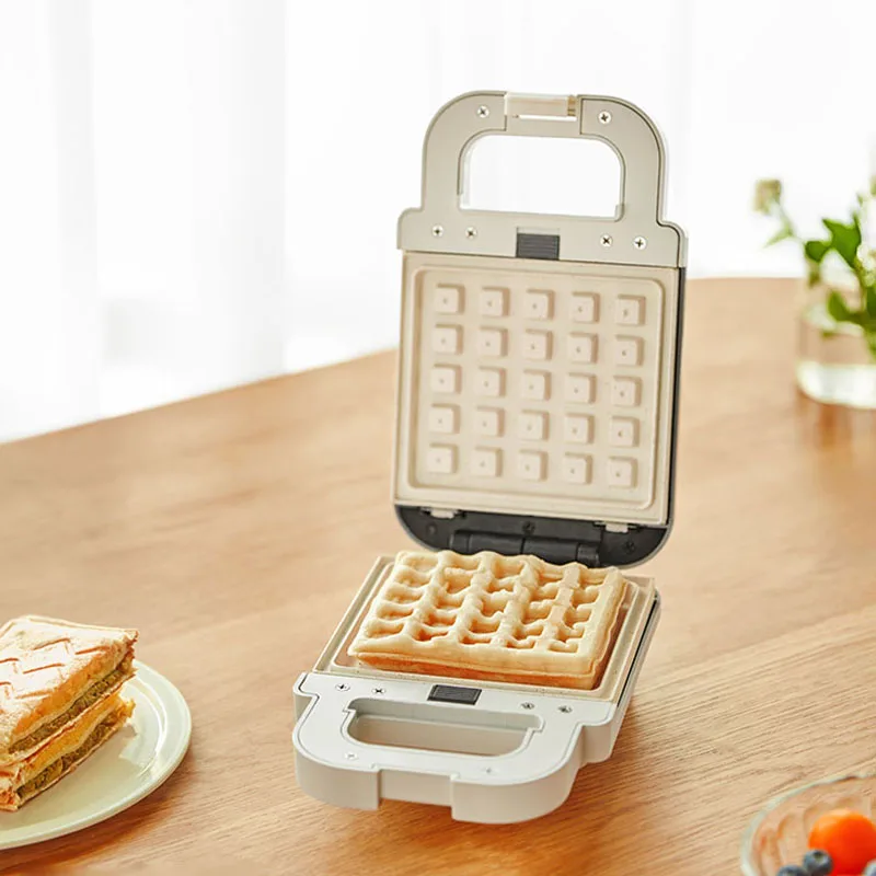 600W Electric Sandwich Maker Waffle Maker Toaster Baking Multifunctional Breakfast Machine Toast Pressure Pancake Maker 220V