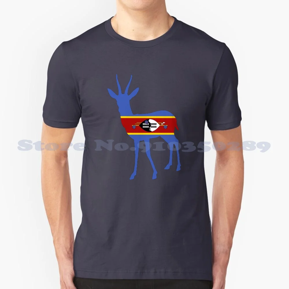 Flag Of Swaziland 100% Cotton T-Shirt Flag Of Swaziland Flag Of Swaziland