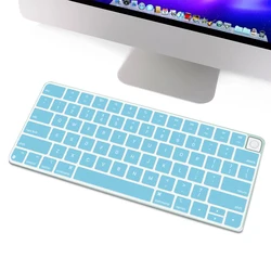 Für Apple iMAC Tastaturabdeckung (2021 Version) A2449 Magic Keyboard Aufkleber Schutz Silikon Bluetooth Tastaturhülle US-Typ