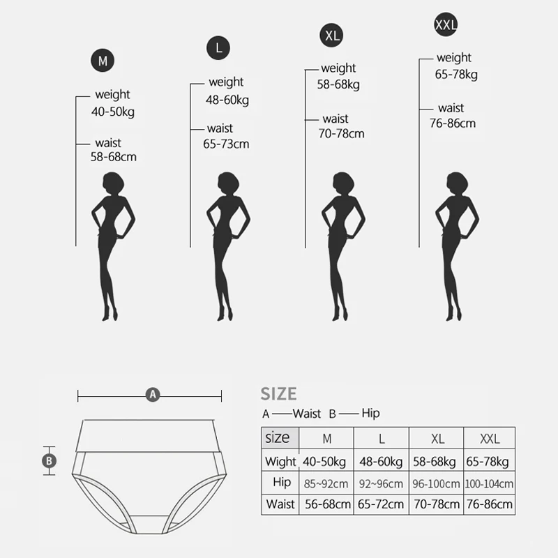 4Pcs Women Panties High Waist Soft Cotton Cute Print Ladies Underwear Seamless Briefs Sexy Panty Breathable Girls Lingerie