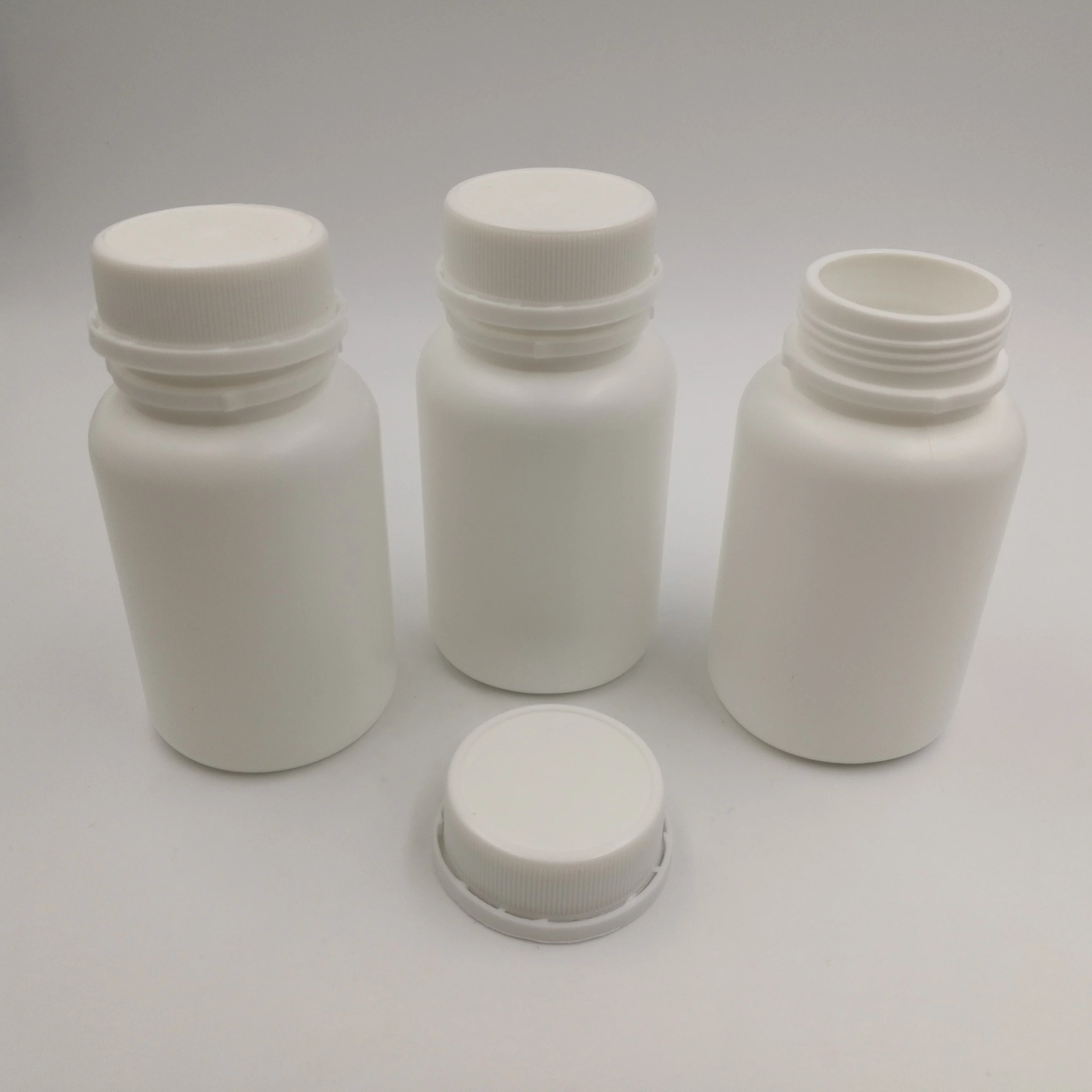 102pcs 100ml 100cc Empty White Plastic HDPE Capsules medicine Pill Bottles Container with Tamper Proof Cap