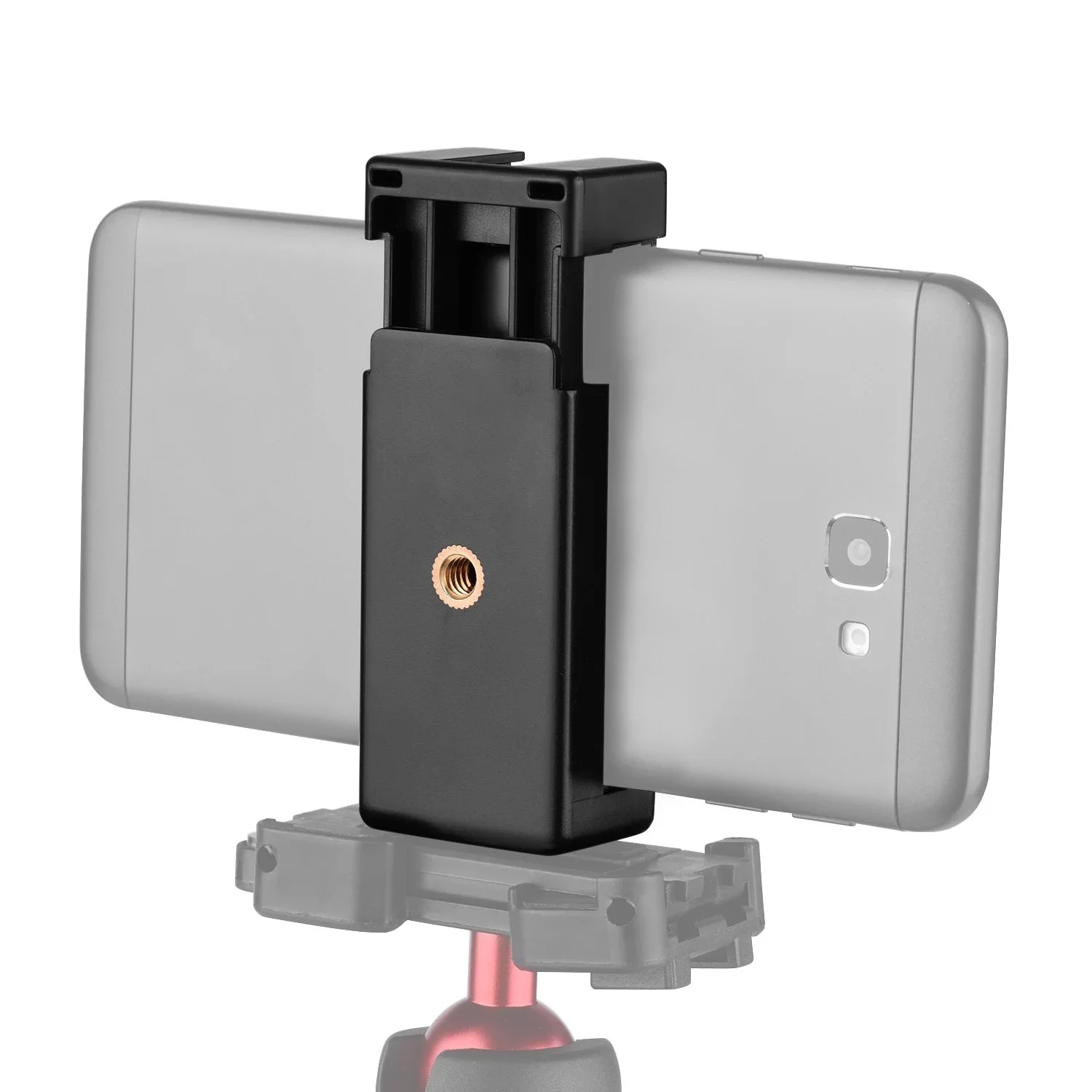 دائم الهاتف المحمول كليب محول العالمي ل ترايبود Monopod حامل دعامة تثبيت مشبك حامل حامل جبل أسود قابل للسحب