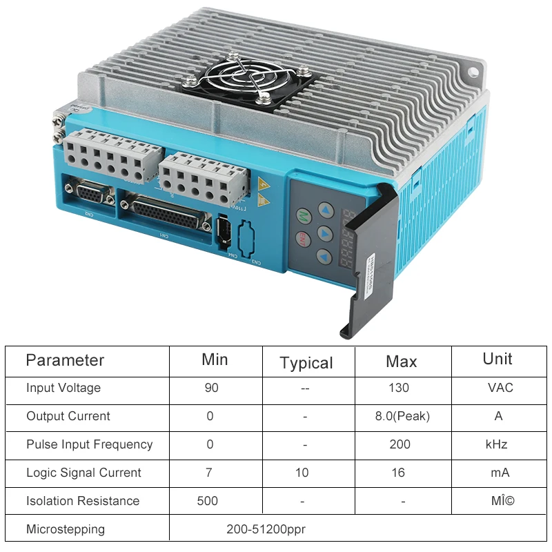 Leadshine HBS1108S AC Hybird Servo Drive Closed Loop Stepper Driver 70~130VAC 8A Supporting 86mm NEMA34 Motor Drive 8.0Nm