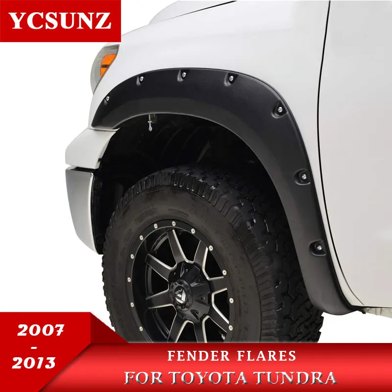 Fender Flares Wheel Arch For Toyota Tundra 2007 2008 2009 2010 2011 2012 2013 Double Cabin With Bolt