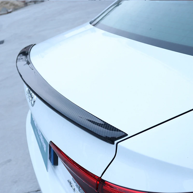 

For Audi A4 B9 4 Door Sedan 2016 2017 2018 S4 Style High Quality Carbon Fiber Rear Wing Roof Rear Box Decorated Spoiler