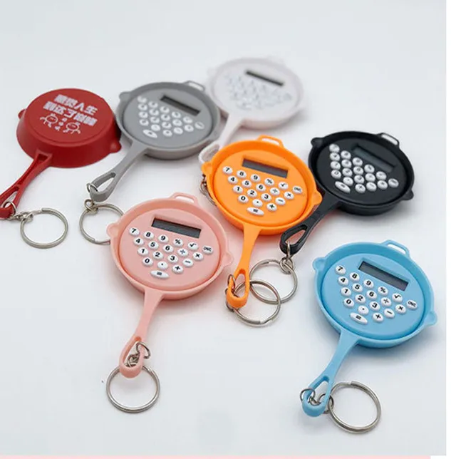 8 digital  multi-color Portable Mini Keychain student Calculator