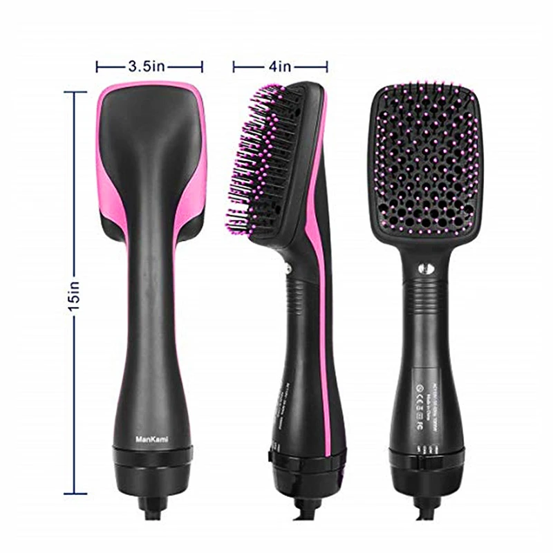 One Step Hot Air Brush Household Hair Dryer Brush & Volumizer Hair Curler Straightener Salon Hair Styling Tools