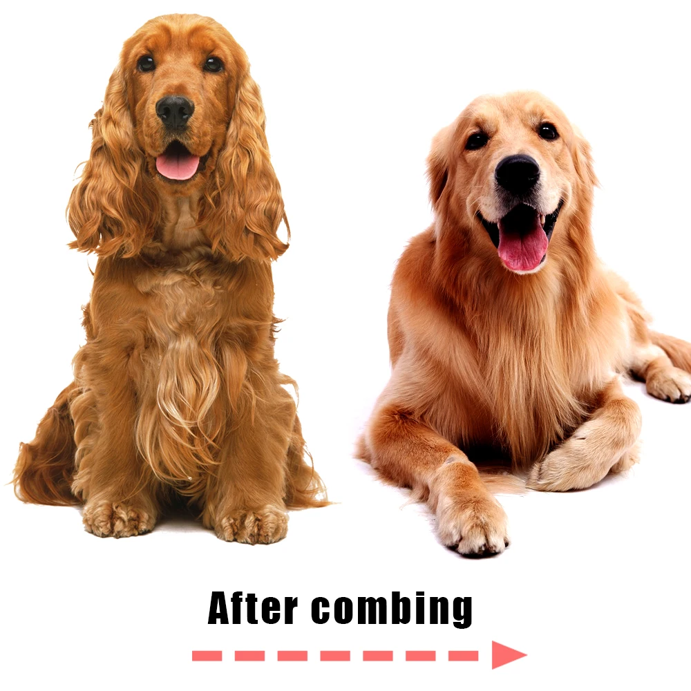 Pet Hair Remover Brush Dogs Fur Trimming For Matted Long Hair Curly Pet Deshedding Cat Brush Pet Grooming Tool