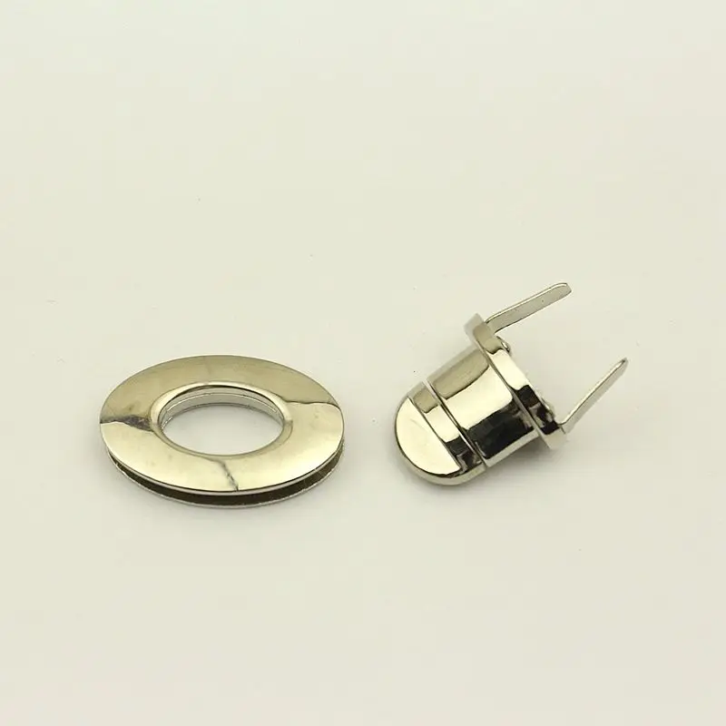 10Pcs 36x22mm Oval Metal Twist Locks for Handbag Closure Lock Snap Purse Clasp Buckles Handmade Bag Accessory DIY Leather Craft