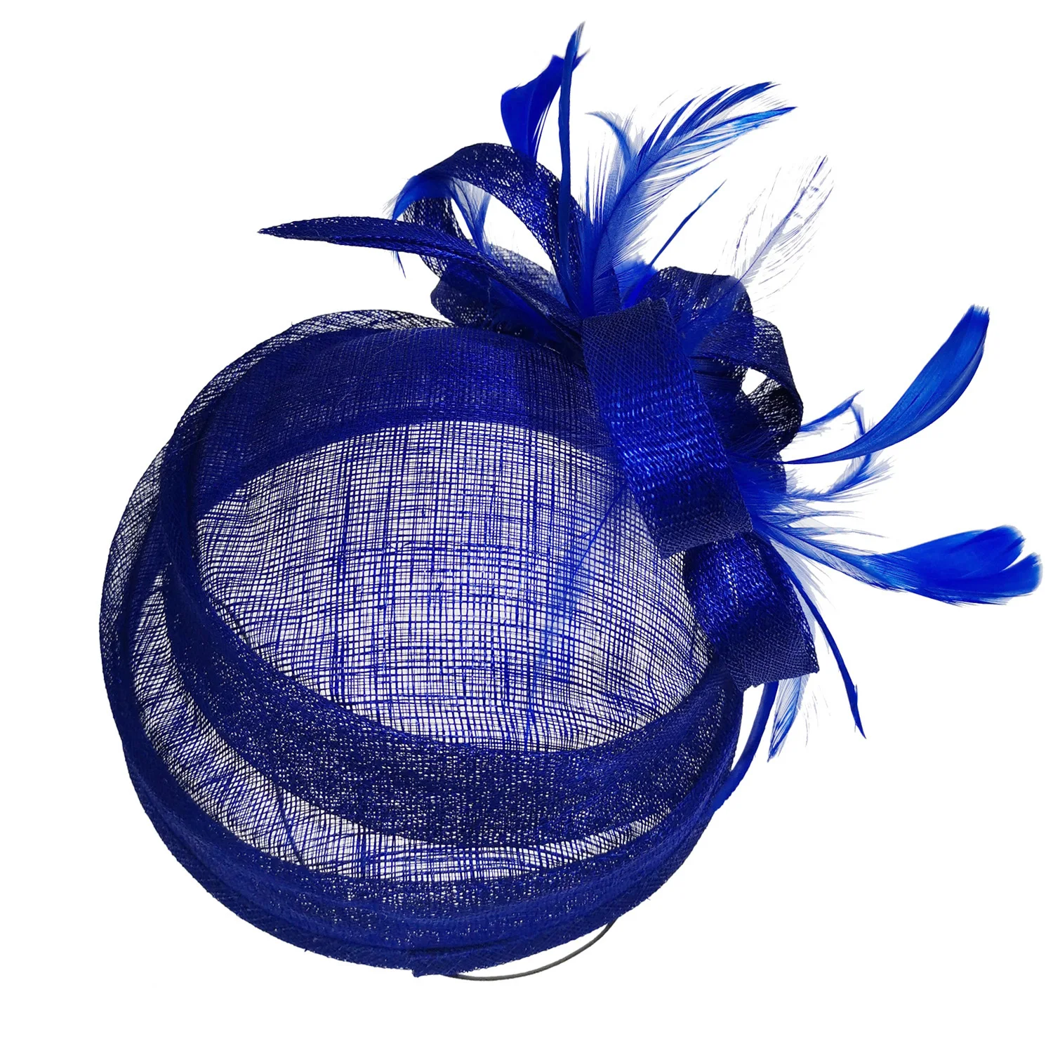 Formal Cocktail Party Wedding Hat Dress Fedoras Ladies Royal Fascinator Women Cocktail Race Feather Hat Wedding Hair Accessories