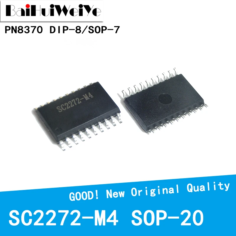 10Pcs SC2272-M4 PT2272-M4S M4S PT2272 SOP-20 SOP20 7.2MM SOIC-20 SOIC20 SMD New and Original IC Chipset