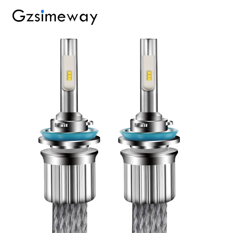 2PCS H7 LED H11 H1 H3 H4 car led headlight D2S D2H 9006 HB4 9005 HB3 bulb ZES chip 96W 12000LM 6000K White auto fog lamp 12V 24V