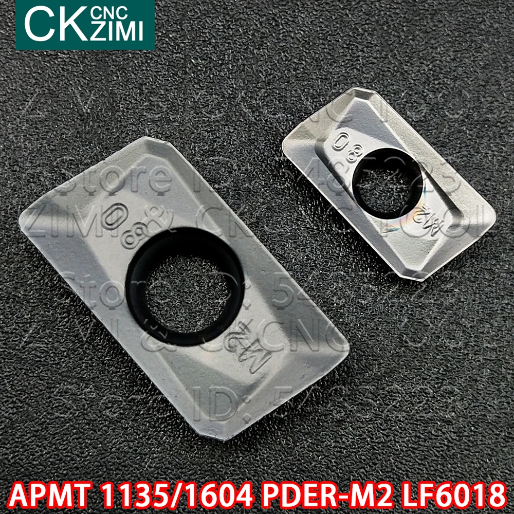 APMT1135PDER-M2 LF6018 APMT1604PDER-M2 LF6018 CNCคาร์ไบด์แทรกเครื่องกลึงโลหะเครื่องจักรกลเครื่องมือAPMTสำหรับสแตนเลส