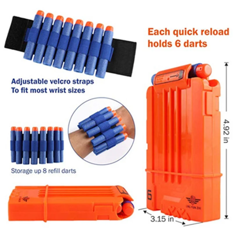 Equipo táctico Nerf con cargador y clip de balas para pistola - imagen 5