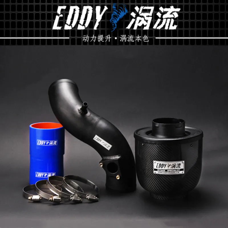 EDDY Intake System Air Intake Pipe & Carbon Fiber Air Filter for Honda Odyssey 2.4L 2008-2013 Car Engine Parts