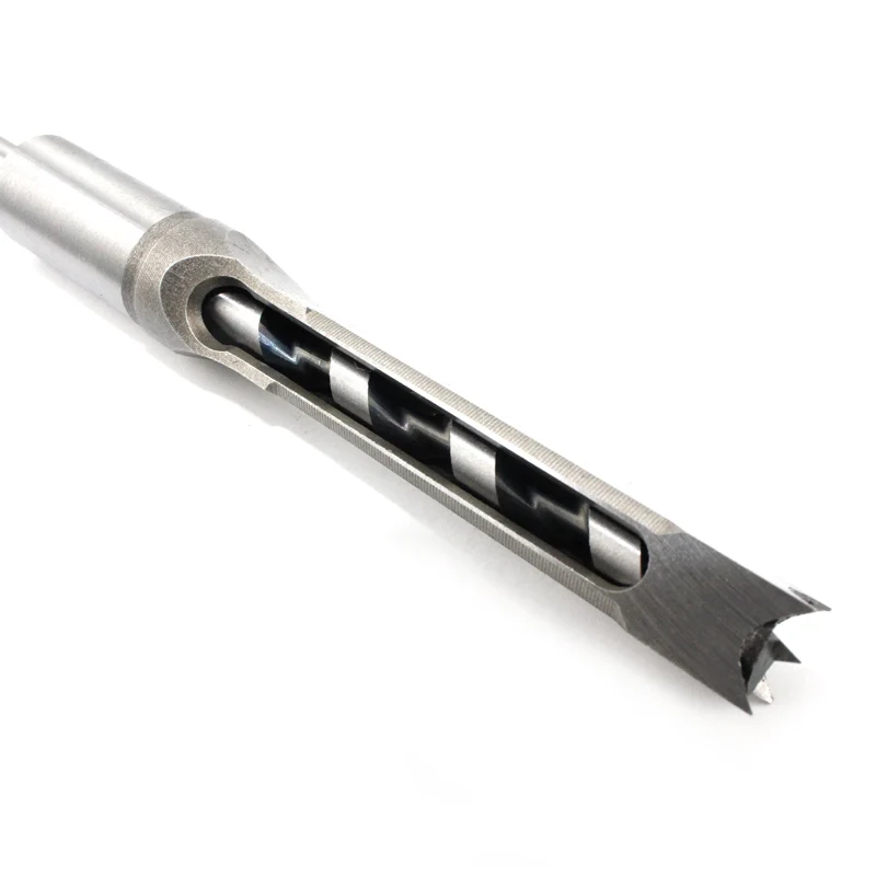 1PCS HSS Lỗ Vuông Gỗ Mũi Khoan Xoắn Gỗ Đục Bộ Mở Rộng Nhìn Thấy