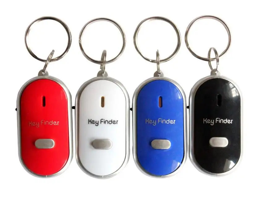 500pcs Party Favor Whistle Sound Control LED Key Finder Locator Anti-Lost Key Chain Localizator Key Chaveiro GIFT SN986