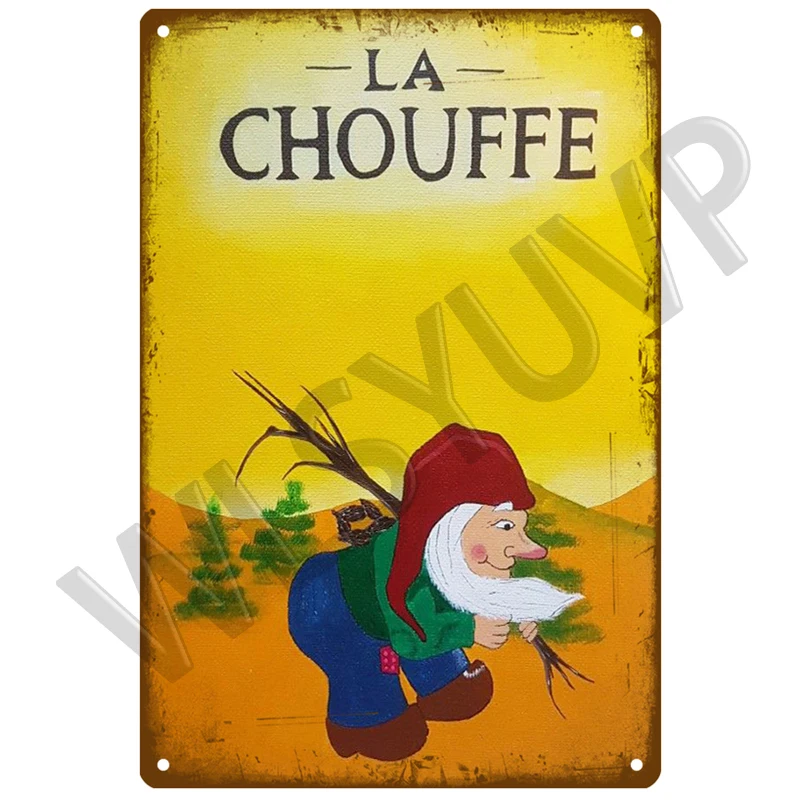 La Chouffe Retro Hertog Jan Metal Sign Tin Sign Whisky Belgium Beer Plaque Metal Wall Decor Vintage Decor Poster Plates Man Cave