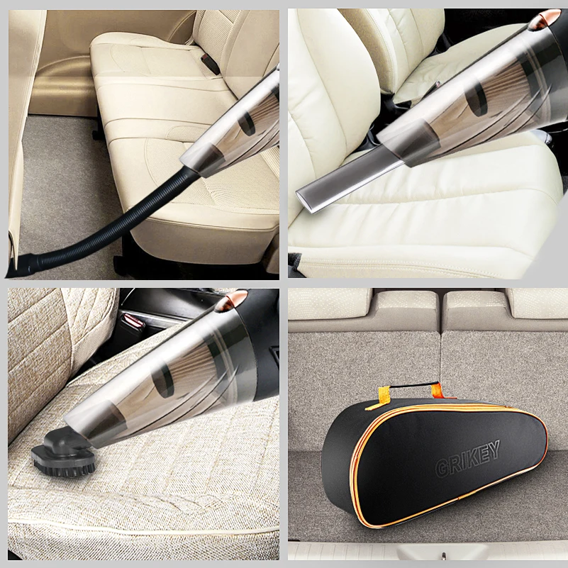 GRIKEY Portable Vacuum Cleaner Car Handheld Vacuum Cleaner For Car Vacuum Cleaner Auto Vaccum   Cleaners Wet Dry