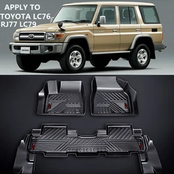 Use for TOYOTA 70series LC76 LC79 RJ77 LC71 LC78 lc75 custom car Floor Mat grj76LC76 LC79 waterproof car floor mat LC76trunk mat