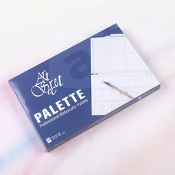 Artsecret Leak-Proof 24 Grid Moisturizing Watercolor ABS Palette - Peel-Off Foldable Travel Paint Box Art Tool Supplies