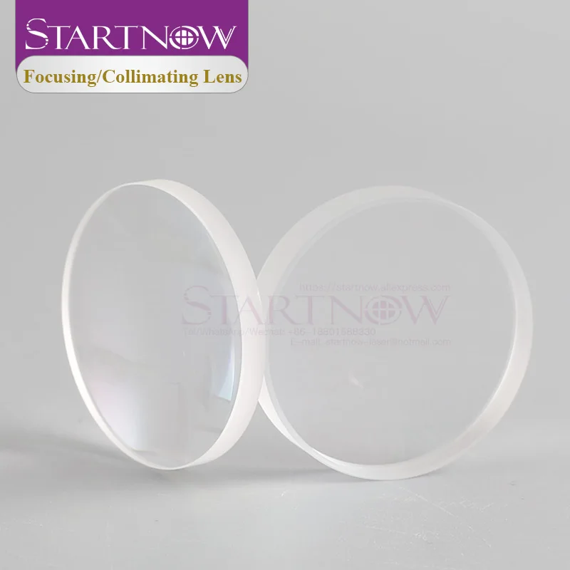 Startnow 1PC Fused Silica Laser Focusing Lens D30 38.1 50mm Collimator Lens For Raytools WSX Precitec Fiber Laser Cutter Machine