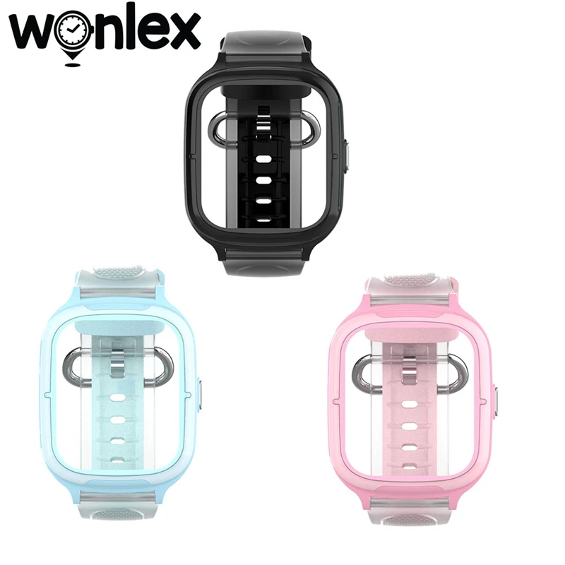 Detachable Strap Casing for Wonlex KT23T Kids GPS Smart Watch Accessories 1/2 Sets: Watches Strap Band Bracelet for Wonlex Watch