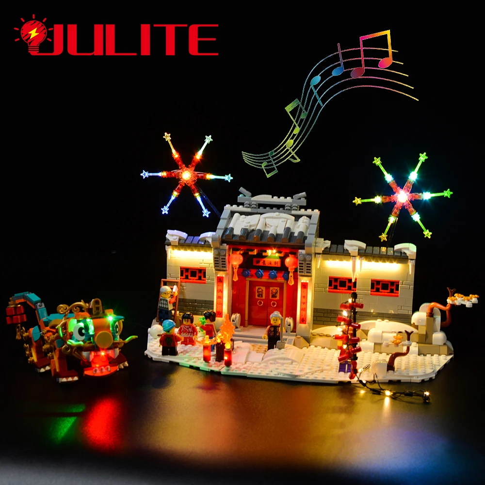 

LED Light Kit Spring Festival Story Of Nian For 80106 DIY Toys Set (Not Included Building Blocks)