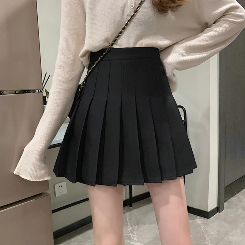 Women Micro Skirt Plaid Pleated Skirt Black Mini Skirts Women Summer Winter High Waist Sexy Pink White Tennis Skirt Y2k Goth