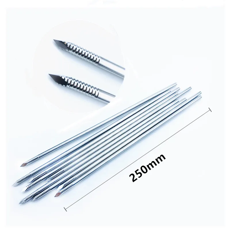 10pcs/set Stainless steel partial threaded Kirschner wires Veterinary orthopedics Instruments