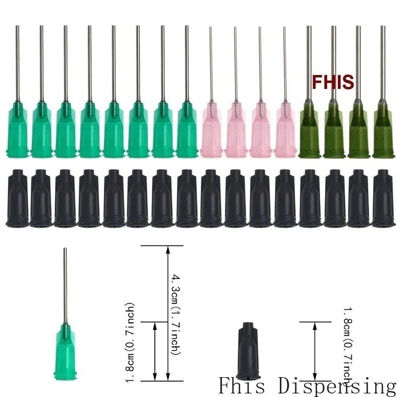 20ml 10ml 5ml 3ml 1ml Syringes with 14G 18G and 20G Blunt Tip Needles and Caps for Refilling and Measuring